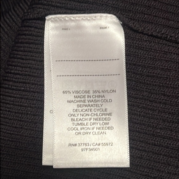 Laundry by Shelli Segal Black Ribbed Knit Sweater Dress XS - Picture 11 of 12